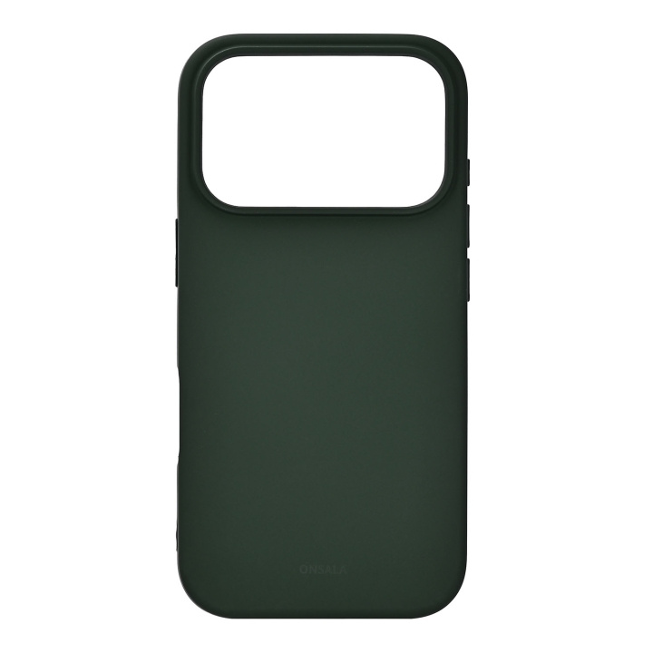 Onsala Mobilskal med Silikonkänsla Olive Green - iPhone 17 Pro i gruppen SMARTPHONE & SURFPLATTOR / Mobilskydd / Apple / iPhone 17 hos TP E-commerce Nordic AB (D31767)