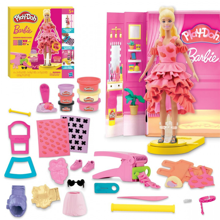 PLAY-DOH Barbie Designer Fashion Show i gruppen LEKSAKER, BARN- & BABYPRODUKTER / Leksaker / Dockor & Tillbehör hos TP E-commerce Nordic AB (D31944)