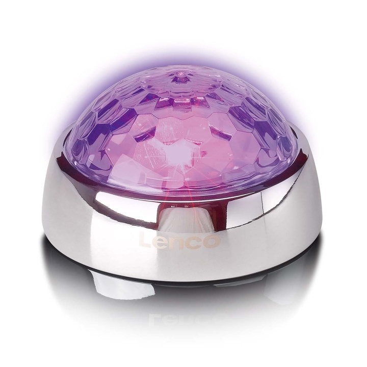 Lenco Centrumstabilisator med Party LED-ljus för skivspelare Silver i gruppen HEMELEKTRONIK / Ljud & Bild / Högtalare & Tillbehör / Tillbehör hos TP E-commerce Nordic AB (D32021)