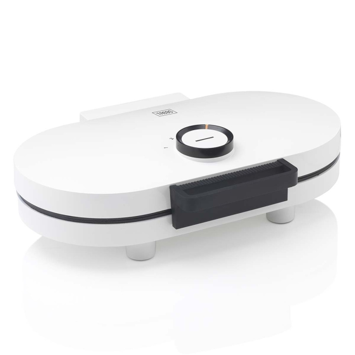 Trebs Våffeljärn dubbel hjärtformad Vit i gruppen HEM, HUSHÅLL & TRÄDGÅRD / Hushållsmaskiner / Våffeljärn hos TP E-commerce Nordic AB (D32023)