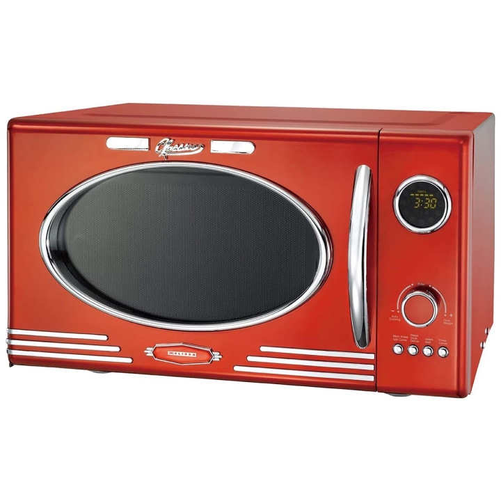MELISSA Mikrovågsugn elektronisk grill 23L 800W Metallic Red i gruppen HEM, HUSHÅLL & TRÄDGÅRD / Hushållsmaskiner / Mikrovågsugnar hos TP E-commerce Nordic AB (D32043)