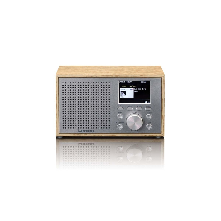Lenco Mono DAB+ FM-radio med Bluetooth® Wood i gruppen HEMELEKTRONIK / Ljud & Bild / Hemmabio, HiFi & Bärbart / Radio & Väckarklockor / Radio hos TP E-commerce Nordic AB (D32186)