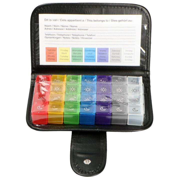 Fysic Portabel pillerhållare i gruppen SKÖNHET & HÄLSA / Hälsovård / Övrig hälsovård hos TP E-commerce Nordic AB (D32232)