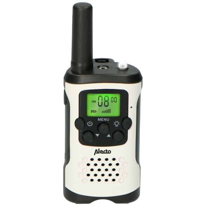 Alecto Sats med 2 komradioapparater 7 km Vit / Svart i gruppen SPORT, FRITID & HOBBY / Friluftsliv / Walkie talkie hos TP E-commerce Nordic AB (D32251)