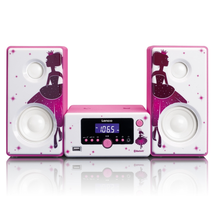 Lenco Micro set väckarklocka Bluetooth® FM-radio USB aux-in Princess i gruppen HEM, HUSHÅLL & TRÄDGÅRD / Väggklockor & Räkneverk / Väckarklockor hos TP E-commerce Nordic AB (D32326)