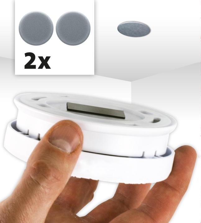 Alecto Magnetisk monteringssats för rök- och CO-detektorer 2 st i gruppen HEM, HUSHÅLL & TRÄDGÅRD / Larm & Säkerhet / Övrigt hos TP E-commerce Nordic AB (D32334)