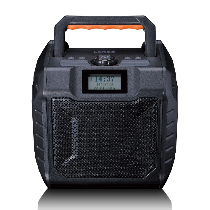Lenco Kraftfull bärbar DAB+/FM-radio för utomhusbruk med Bluetooth® IPX5-vattentät Grå i gruppen HEMELEKTRONIK / Ljud & Bild / Hemmabio, HiFi & Bärbart / Radio & Väckarklockor / Radio hos TP E-commerce Nordic AB (D32341)