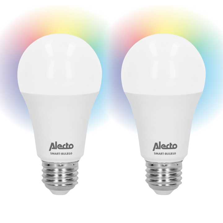 Alecto Smart LED-färglampa med Wi-Fi 2-pack i gruppen HEMELEKTRONIK / Belysning / LED-lampor hos TP E-commerce Nordic AB (D32400)