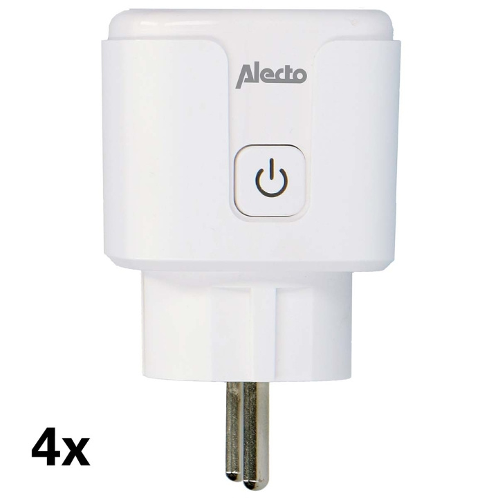 Alecto Smart Wi-Fi-kontakt 16A 3680W 4-pack Vit i gruppen HEM, HUSHÅLL & TRÄDGÅRD / Smarta hem / Smart plugs hos TP E-commerce Nordic AB (D32405)