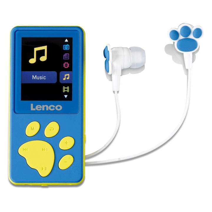 Lenco MP3/MP4-spelare med 8 GB minne Blue i gruppen HEMELEKTRONIK / Ljud & Bild / Hemmabio, HiFi & Bärbart / Bärbar musikspelare / MP3-spelare hos TP E-commerce Nordic AB (D32439)
