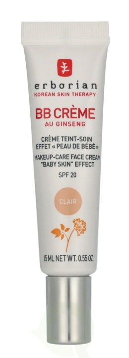 Erborian BB Cream Au Ginseng 5-In-1 Baby Skin Effect SPF20 15 ml Clair i gruppen SKÖNHET & HÄLSA / Makeup / Basmakeup / CC/BB Cream hos TP E-commerce Nordic AB (D32513)