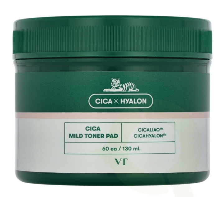 VT Cosmetic Cica Mild Toner Pads 130 ml 60 pieces i gruppen SKÖNHET & HÄLSA / Hudvård / Ansiktsvård / Ansiktsvatten & Facemist hos TP E-commerce Nordic AB (D32605)