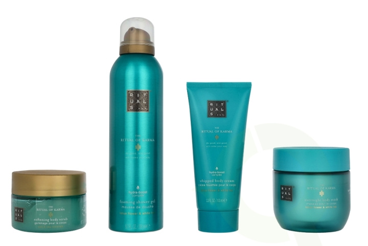 Rituals Karma Medium Giftset 2025 550 ml Foaming Shower Gel 200ml / Salt Body Scrub 125g / Body Mask 125ml / Whipped Body Cream 100ml i gruppen SKÖNHET & HÄLSA / Presentkit / Presentkit För Henne hos TP E-commerce Nordic AB (D32659)