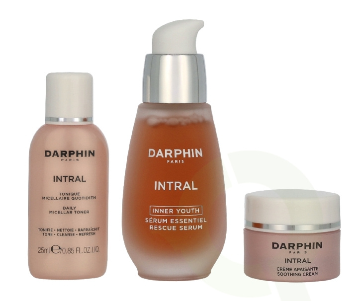 Darphin Intral Soothing Harmony Set 60 ml Micellar Toner 25ml/Youth Rescue Serum 30ml/Soothing Cream 5ml i gruppen SKÖNHET & HÄLSA / Hudvård / Ansiktsvård hos TP E-commerce Nordic AB (D32803)