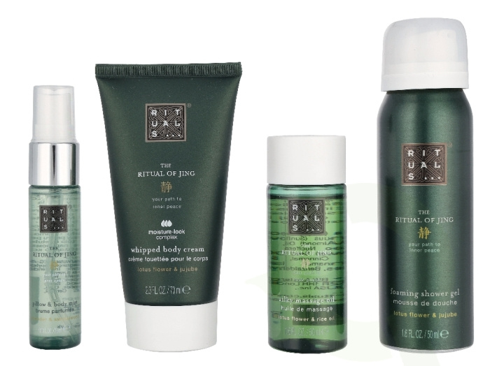 Rituals Jing Small Giftset 190 ml Foaming Shower Gel 50ml/Night Pillow & Body Mist 20ml/Massage Oil 50ml/Body Cream 70ml i gruppen SKÖNHET & HÄLSA / Presentkit / Presentkit För Henne hos TP E-commerce Nordic AB (D32807)