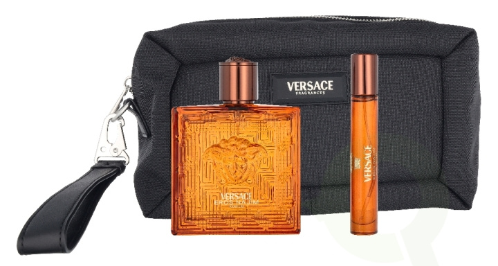 Versace Eros Najim Giftset 110 ml Parfum 100ml/Parfum 10ml/Pouch i gruppen SKÖNHET & HÄLSA / Doft & Parfym / Parfym hos TP E-commerce Nordic AB (D32815)