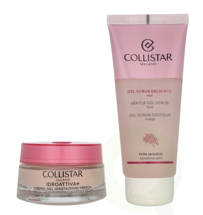 Collistar Idroattiva Set 150 ml Fresh Hydration Cream-Gel 50ml/Gentle Scrub 100 ml i gruppen SKÖNHET & HÄLSA / Hudvård / Ansiktsvård / Rengöring hos TP E-commerce Nordic AB (D32831)