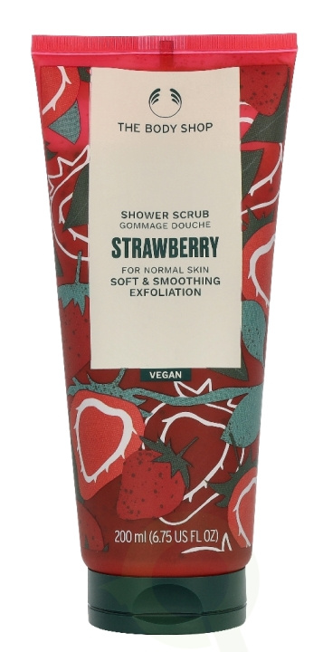 The Body Shop Shower Scrub 200 ml Strawberry i gruppen SKÖNHET & HÄLSA / Hudvård / Kroppsvård / Bad & Duschcreme hos TP E-commerce Nordic AB (D32878)
