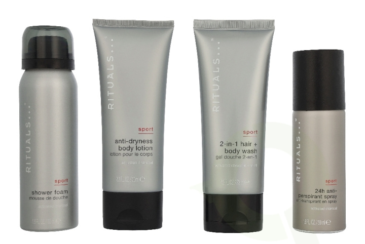 Rituals Homme Small Giftset 240 ml Sport Anti-Perspirant Spray 50ml/Shower Foam 50ml/2-in-1 Shampoo & Body Wash 70ml/Anti-Dryness Body Lotion 70ml i gruppen SKÖNHET & HÄLSA / Presentkit / Presentkit För Honom hos TP E-commerce Nordic AB (D32910)