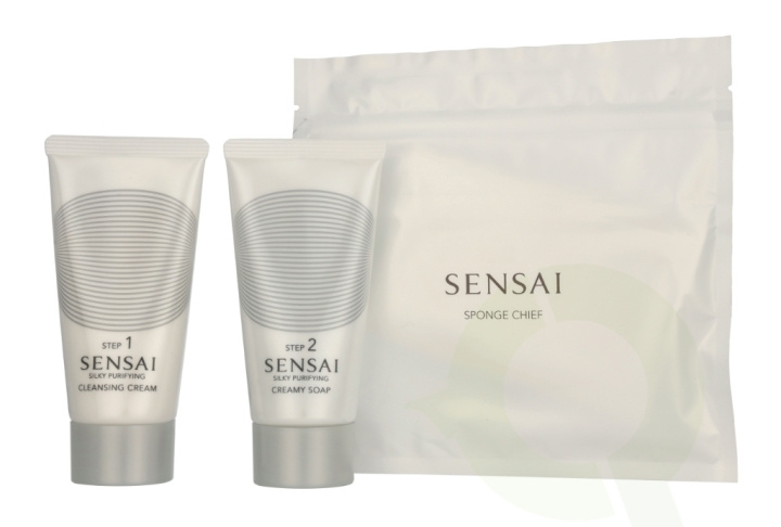 Sensai Silky Purifying Double Cleansing Set 150 ml Cleansing Cream 75ml/Creamy Soap 75ml i gruppen SKÖNHET & HÄLSA / Hudvård / Ansiktsvård / Rengöring hos TP E-commerce Nordic AB (D32922)