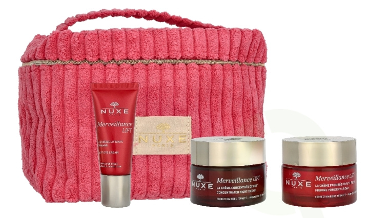 Nuxe Merveillance Lift Vanity Case 115 ml Cream 50ml/Night Cream 50ml/Eyes 15ml i gruppen SKÖNHET & HÄLSA / Presentkit / Presentkit För Henne hos TP E-commerce Nordic AB (D32999)