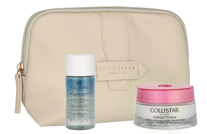 Collistar Idroattiva Set 85 ml Deep Hydratation Cream 50ml/Mini Bifase Cleanser 35ml/Pouch i gruppen SKÖNHET & HÄLSA / Hudvård / Ansiktsvård hos TP E-commerce Nordic AB (D33002)