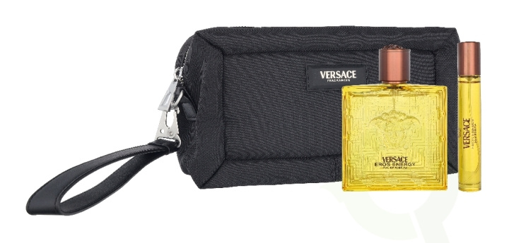 Versace Eros Energy Giftset 110 ml Edp Spray 100ml/Edp Travel Spray 10ml/Pouch i gruppen SKÖNHET & HÄLSA / Doft & Parfym / Parfym / Parfym för henne hos TP E-commerce Nordic AB (D33044)