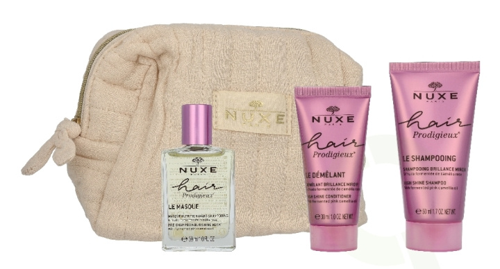 Nuxe Hair Prodigieux Rituel Exception Set 110 ml Mask 30ml/Shampoo 50ml/Detangler 30ml i gruppen SKÖNHET & HÄLSA / Presentkit / Presentkit För Henne hos TP E-commerce Nordic AB (D33073)