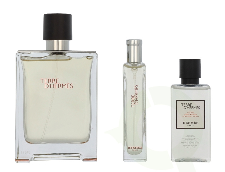 Hermes Terre D\'Hermes Giftset 155 ml Edt Spray 100 ml/After Shave Lotion 40 ml/Edt Spray 15 ml i gruppen SKÖNHET & HÄLSA / Presentkit / Presentkit För Henne hos TP E-commerce Nordic AB (D33312)