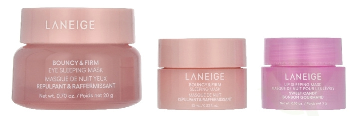 Laneige Plump & Hydrate Trio Set 33 g Lip Sleeping Mask 3g/Sleeping Mask 10ml/Eye Sleeping Mask 20g i gruppen SKÖNHET & HÄLSA / Presentkit / Presentkit För Henne hos TP E-commerce Nordic AB (D33324)