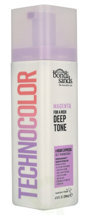 Bondi Sands Technocolour Magenta Self Tanning Foam 200 ml i gruppen SKÖNHET & HÄLSA / Hudvård / Solskydd & Tanning / Brun utan sol hos TP E-commerce Nordic AB (D33559)