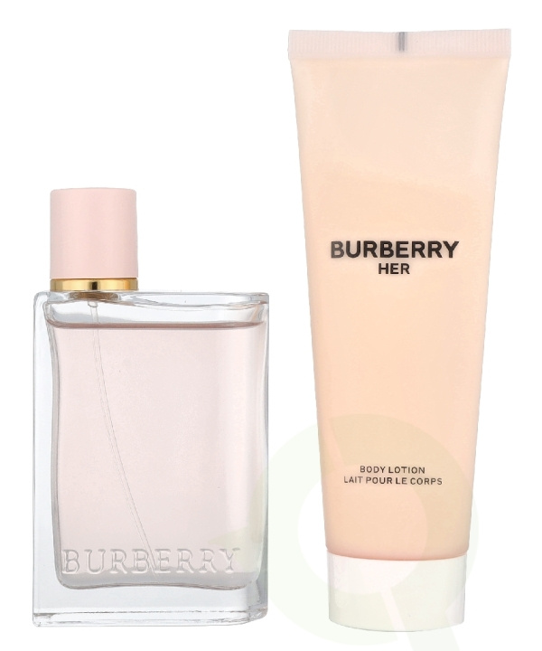 Burberry Her Giftset 125 ml Edp Spray 50ml/Body Lotion 75ml i gruppen SKÖNHET & HÄLSA / Doft & Parfym / Parfym / Parfym för henne hos TP E-commerce Nordic AB (D33562)