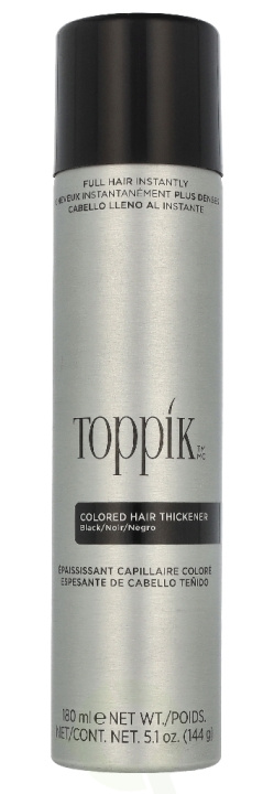 Toppik Colored Hair Thickener - Black 144 g i gruppen SKÖNHET & HÄLSA / Hår & Styling / Hårvårdsprodukter / Hårfärg hos TP E-commerce Nordic AB (D33664)