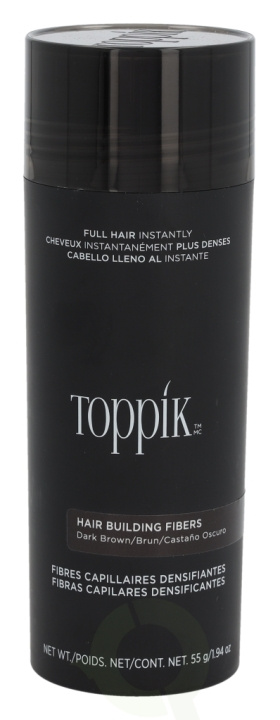 Toppik Hair Building Fibers - Dark Brown 55 g i gruppen SKÖNHET & HÄLSA / Hår & Styling / Hårstylingprodukter hos TP E-commerce Nordic AB (D33665)