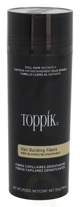 Toppik Hair Building Fibers - Medium Blonde 55 g i gruppen SKÖNHET & HÄLSA / Hår & Styling / Hårstylingprodukter hos TP E-commerce Nordic AB (D33671)