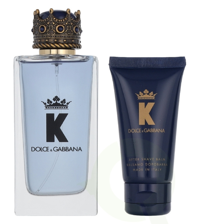 Dolce & Gabbana K Giftset 200 ml Edt Spray 100ml/After Shave Balm 50ml/Shower Gel 50ml i gruppen SKÖNHET & HÄLSA / Presentkit / Presentkit För Honom hos TP E-commerce Nordic AB (D33684)