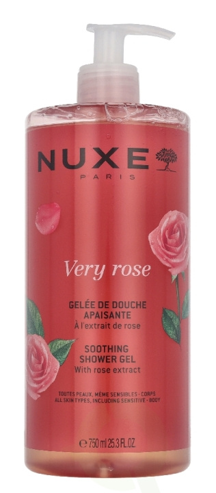 Nuxe Very Rose Soothing Shower Gel 750 ml i gruppen SKÖNHET & HÄLSA / Hudvård / Kroppsvård / Bad & Duschcreme hos TP E-commerce Nordic AB (D33695)