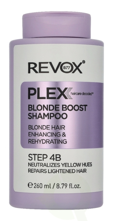 Revox B77 Plex Blonde Boost Shampoo 260 ml i gruppen SKÖNHET & HÄLSA / Hår & Styling / Hårvårdsprodukter / Schampo hos TP E-commerce Nordic AB (D33811)