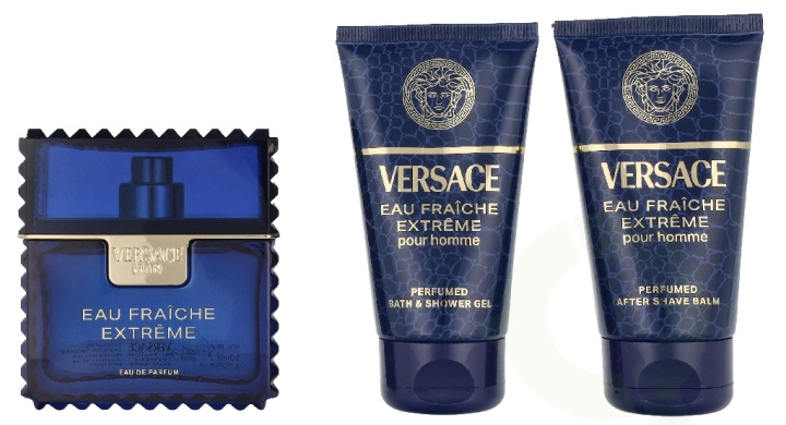 Versace Eau Fraiche Extreme Giftset 150 ml Edp Spray 50ml/Bath & Shower Gel 50ml/Aftershave Balm 50ml i gruppen SKÖNHET & HÄLSA / Presentkit / Presentkit För Honom hos TP E-commerce Nordic AB (D33821)