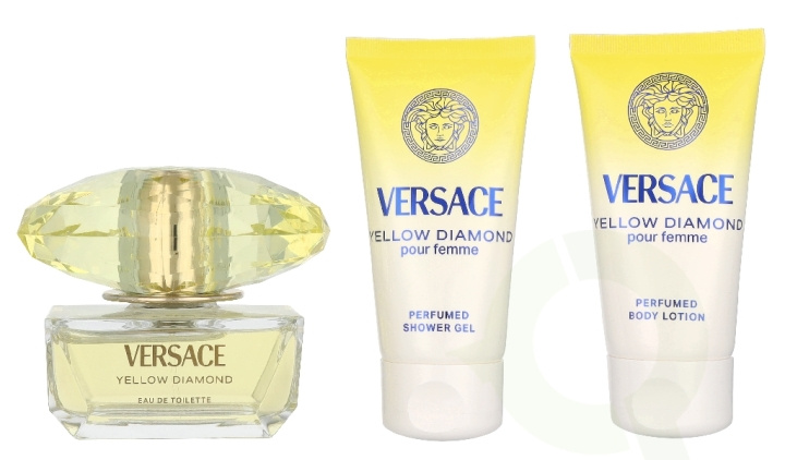 Versace Yellow Diamond Giftset 150 ml Edt Spray 50ml/Bath & Shower Gel 50ml/Body Lotion 50ml i gruppen SKÖNHET & HÄLSA / Presentkit / Presentkit För Henne hos TP E-commerce Nordic AB (D33828)
