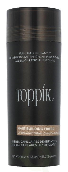 Toppik Hair Building Fibers - Light Brown 27.5 g i gruppen SKÖNHET & HÄLSA / Hår & Styling / Hårstylingprodukter hos TP E-commerce Nordic AB (D33859)