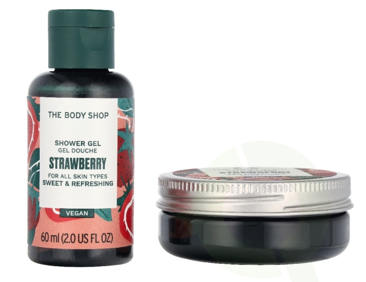 The Body Shop G1 Strawberry Giftset 140 ml Shower Gel 60ml/Body Butter 50ml/Hand Cream 30ml i gruppen SKÖNHET & HÄLSA / Hudvård / Kroppsvård / Bad & Duschcreme hos TP E-commerce Nordic AB (D33895)