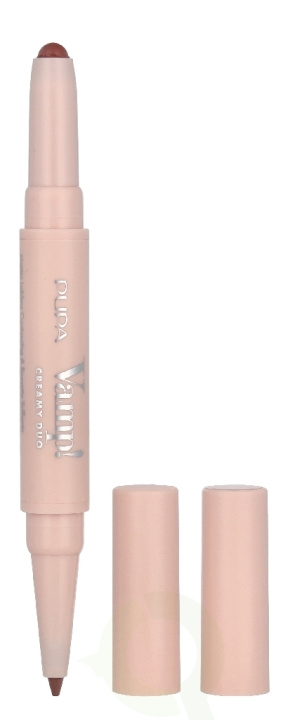 Pupa Milano Pupa Vamp! Creamy Duo Lip Pencil 1 g #005 Deep Nude / Lipstick 0,8g / Lip Pencil 0,2g i gruppen SKÖNHET & HÄLSA / Makeup / Läppar / Läppenna hos TP E-commerce Nordic AB (D33911)