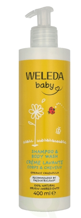 Weleda Calendula Shampoo & Douchecreme 400 ml i gruppen SKÖNHET & HÄLSA / Hår & Styling / Hårvårdsprodukter / Schampo hos TP E-commerce Nordic AB (D33962)