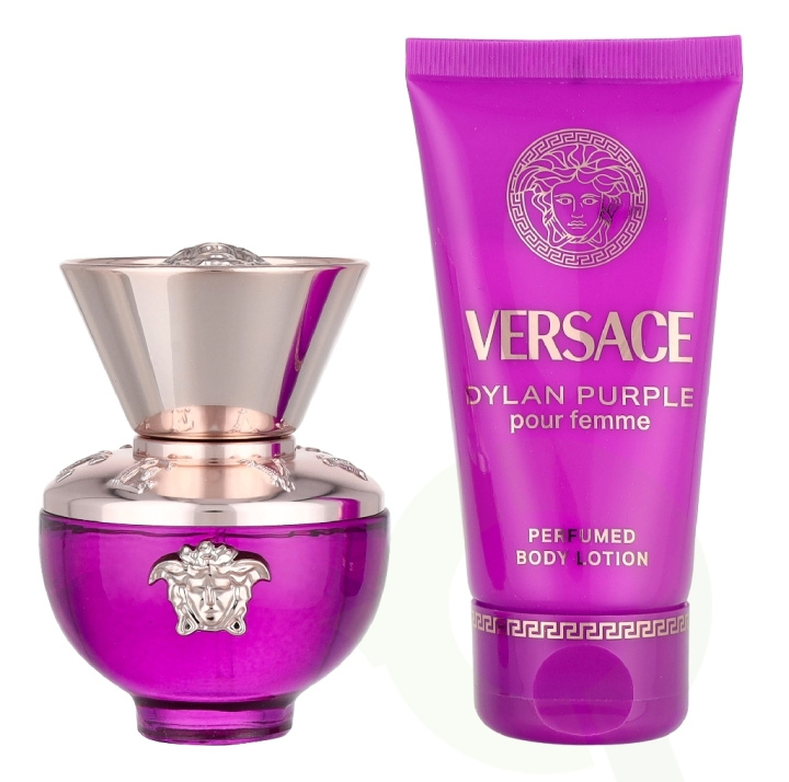 Versace Dylan Purple Giftset 80 ml Edp Spray 30ml/Body Lotion 50ml i gruppen SKÖNHET & HÄLSA / Doft & Parfym / Parfym / Parfym för henne hos TP E-commerce Nordic AB (D34003)