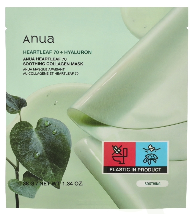 Anua Heartleaf 70 Soothing Collagen Mask 38 g i gruppen SKÖNHET & HÄLSA / Hudvård / Ansiktsvård / Masker hos TP E-commerce Nordic AB (D34008)