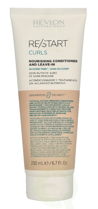 Revlon Re/Start Curls Nourishing Conditioner And Leave-In 200 ml i gruppen SKÖNHET & HÄLSA / Hår & Styling / Hårvårdsprodukter / Balsam hos TP E-commerce Nordic AB (D34135)