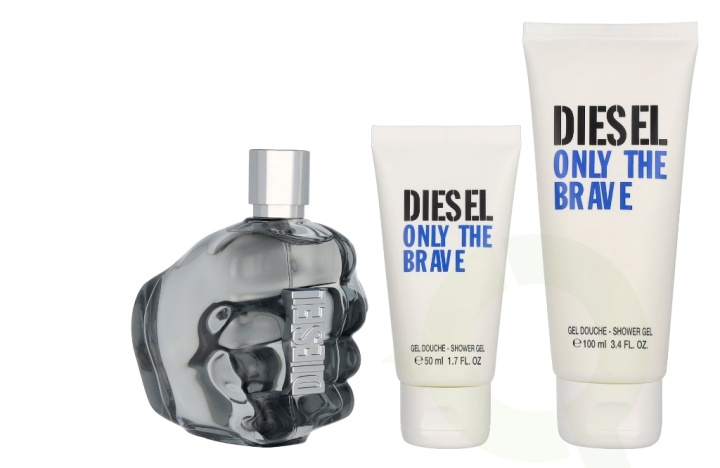 Diesel Only The Brave Mens Giftset 275 ml Edt Spray 125ml/Shower Gel 100ml/Shower Gel 50ml i gruppen SKÖNHET & HÄLSA / Presentkit / Presentkit För Honom hos TP E-commerce Nordic AB (D34171)