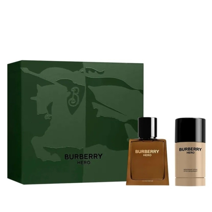 Burberry Giftset Burberry Hero Edp 50ml + Deostick 75ml i gruppen SKÖNHET & HÄLSA / Doft & Parfym / Parfym / Parfym för honom hos TP E-commerce Nordic AB (D34280)