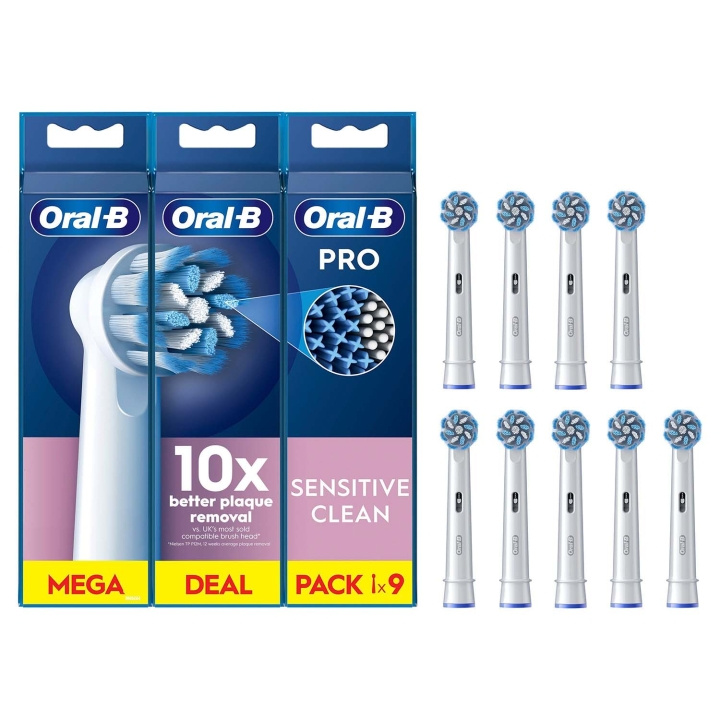 Oral B Borsthuvud Sensitive Clean & Care 3+3+3st i gruppen SKÖNHET & HÄLSA / Munvård / Borsthuvuden & Tillbehör hos TP E-commerce Nordic AB (D34341)